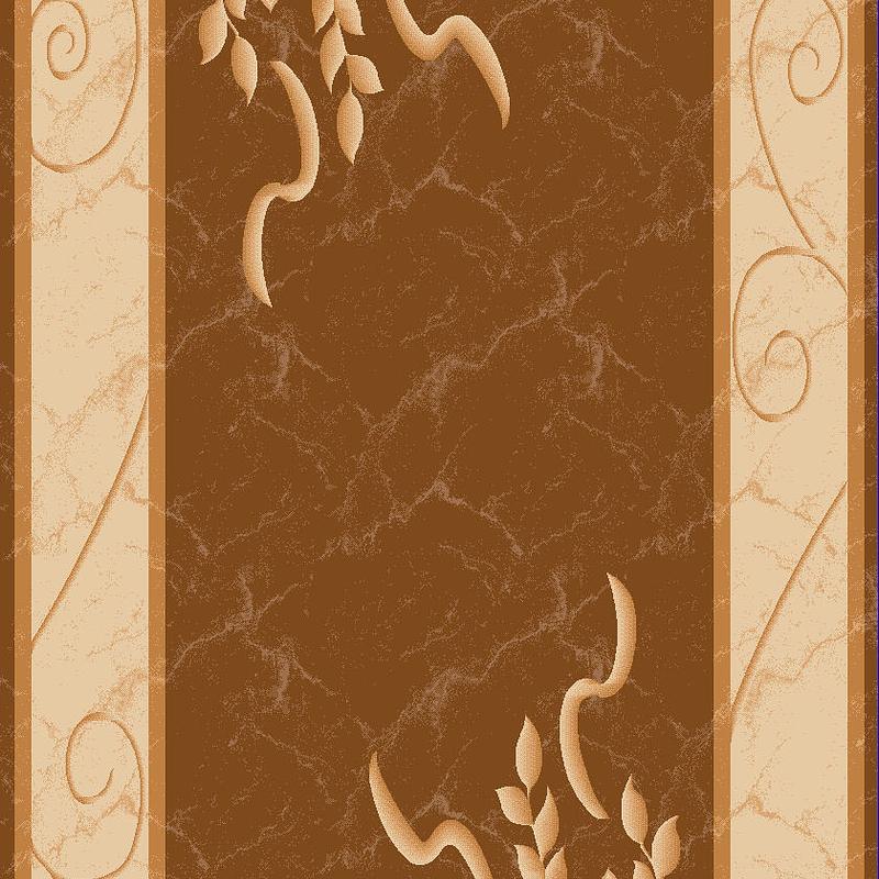 Килим високощільний з художественной стрижкой Elara BROWN 6610A