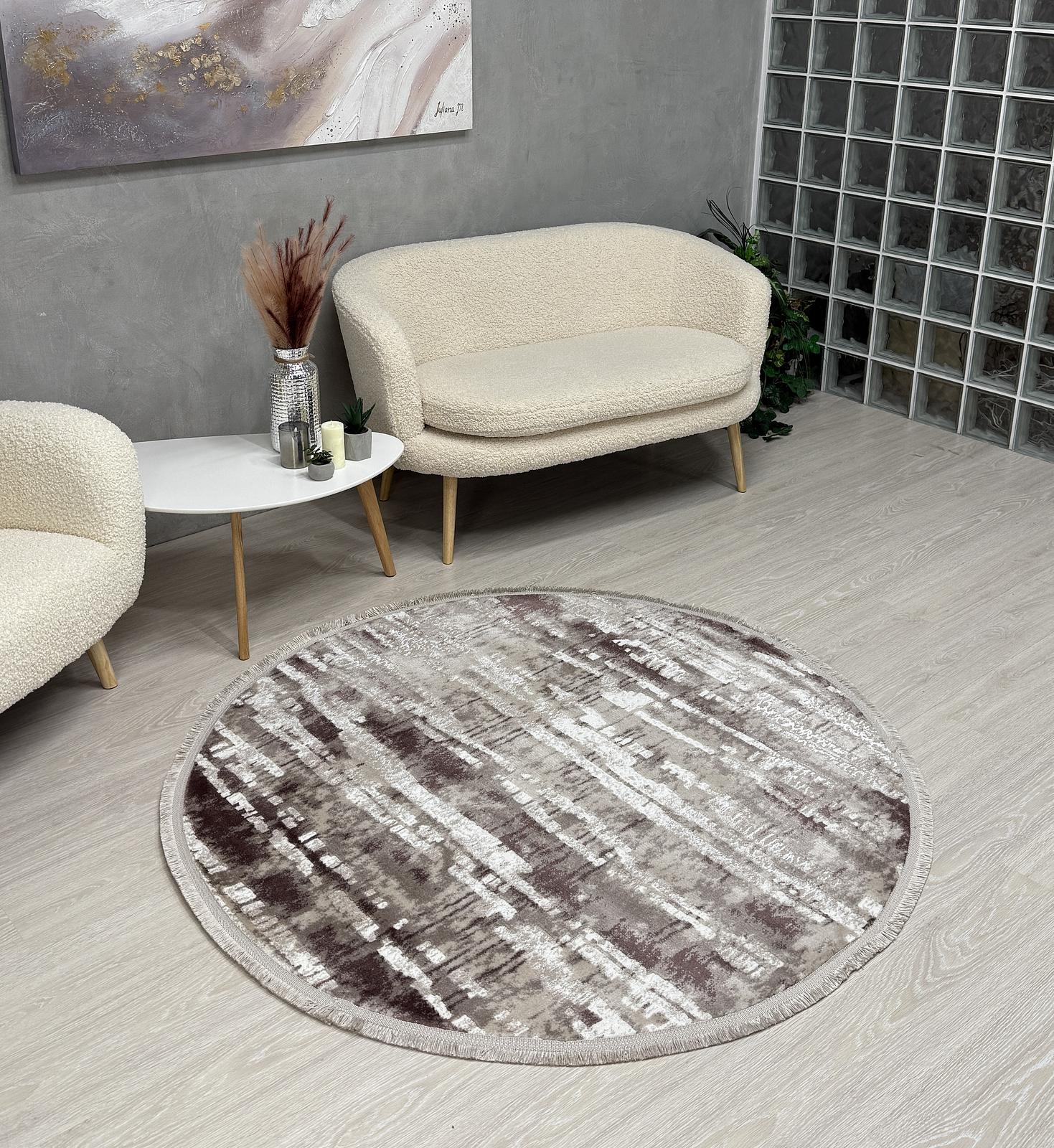 Килим з невисоким ворсом Vortex Бежевий з коричневим 2701B A.KAHVE / KREM