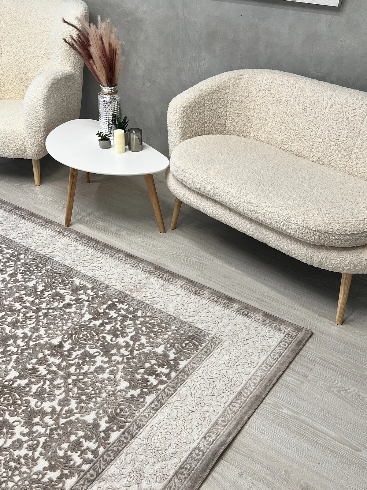Натуральний Килим Velura Sound L198B WHITE