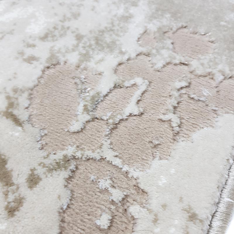 Килим з комбінованим ворсом и термоусадкой Glacia beige 03583B