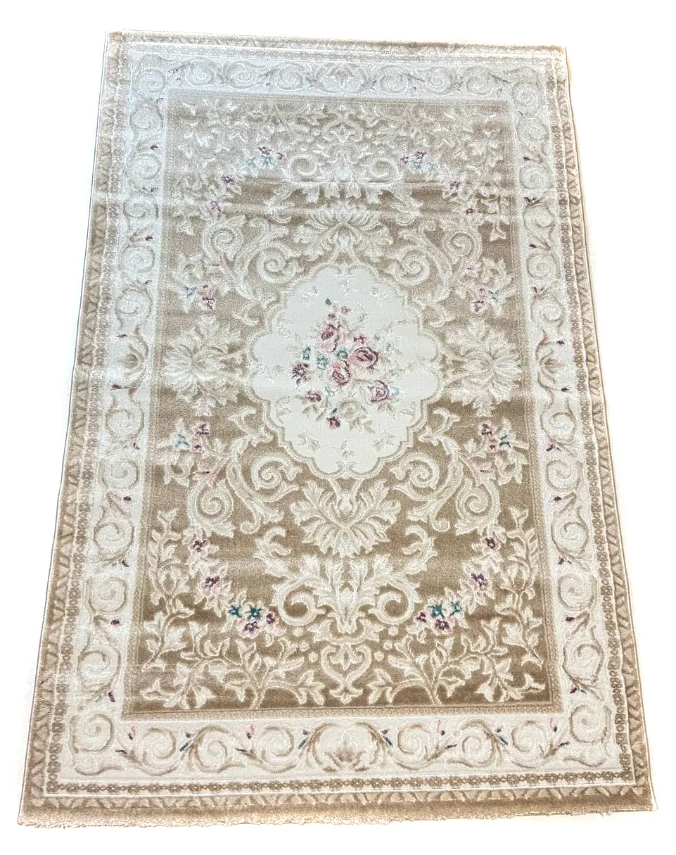 Класичний килим Flora Бежевий P659B