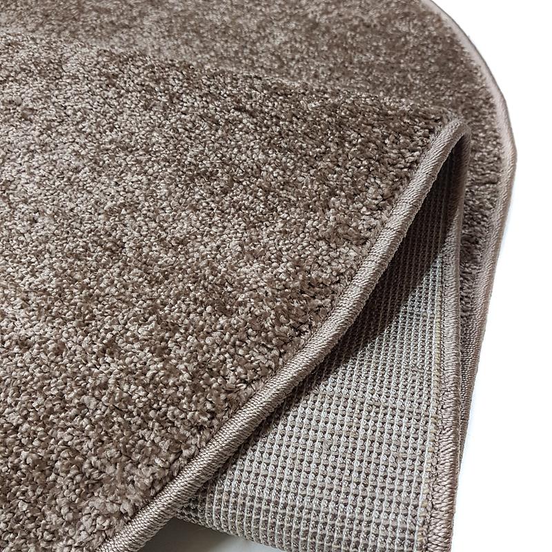 М'який килим з невисоким ворсом Однотонний Suavis Pro BROWN / BROWN 3849A