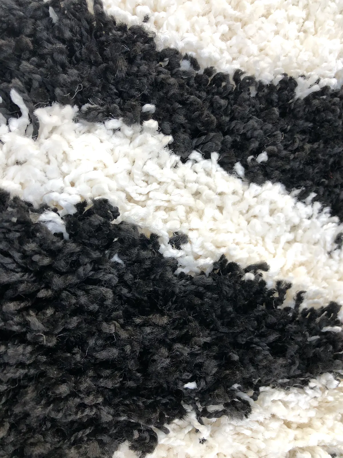 Пухнастий килим Plumis Lux BLACK 9180A