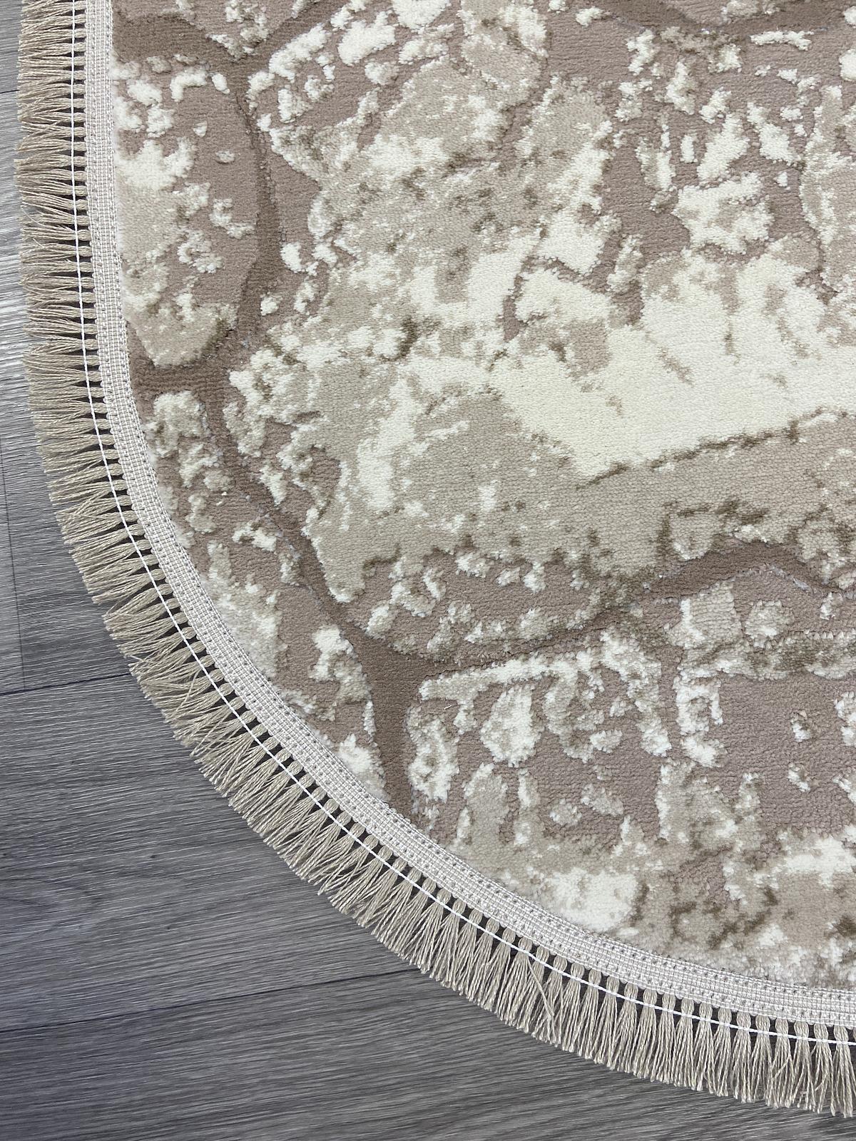 Килим з комбінованим ворсом и термоусадкой Glacia BEIGE 08148A