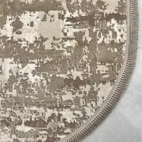 Килим з комбінованим ворсом и термоусадкой Glacia BEIGE 03935A