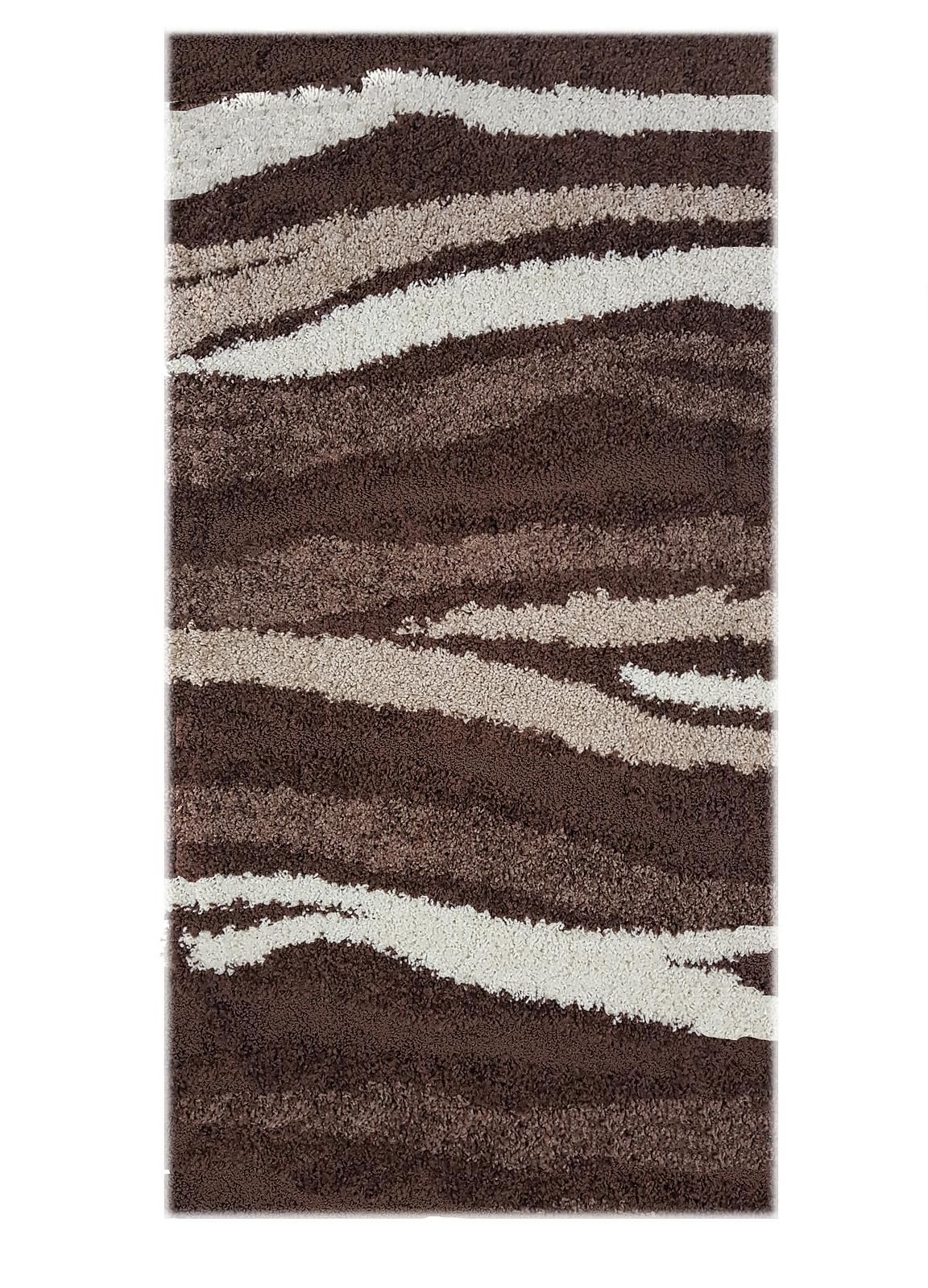 Ворсистий килимок Plush Loop DARK BROWN 8014A