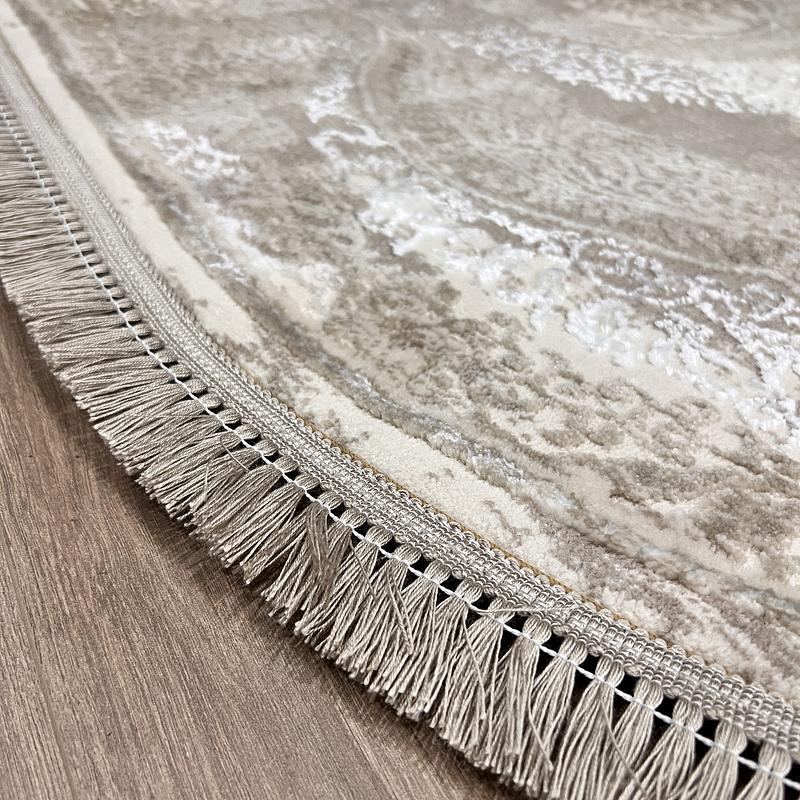 Килим з комбінованим ворсом и термоусадкой Glacia BEIGE 08352A
