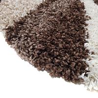 Пухнастий килим Plumis Lux DARK BROWN 7368A