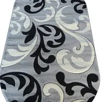 Килим з художньою стрижкою Curlex Gray 4397A