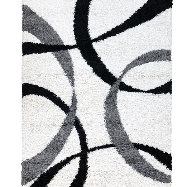 Пухнастий килим Plumis Lux WHITE 7368В