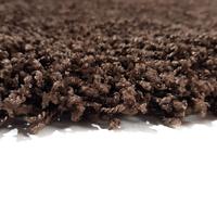 Пухнастий килим Plumis Lux DARK BROWN 6365A
