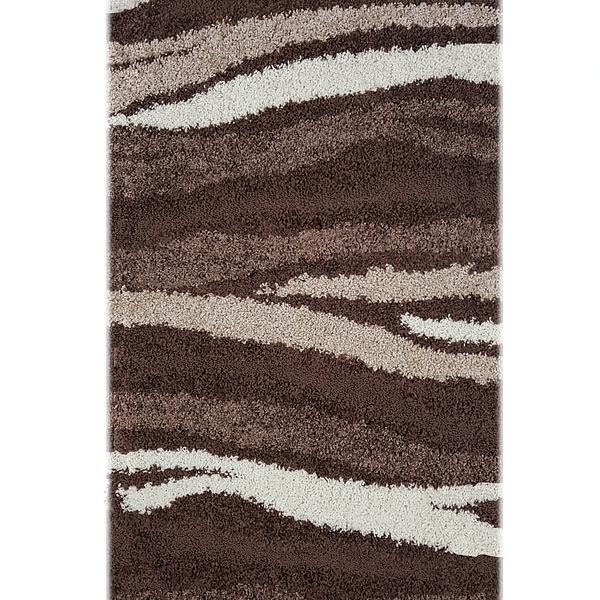 Ворсистий килимок Plush Loop DARK BROWN 8014A