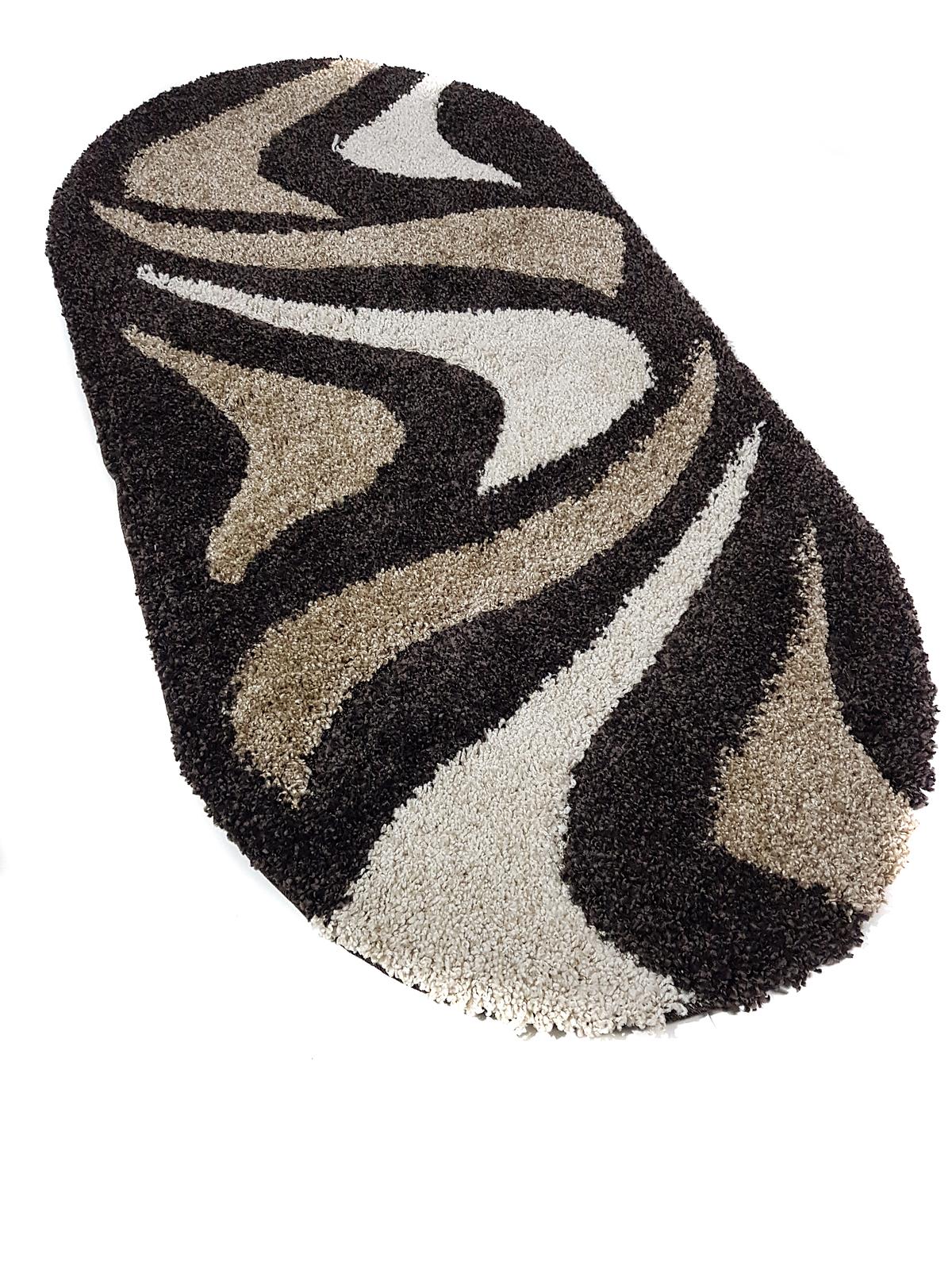 Ворсистий килимок Plush Loop DARK BROWN 8254A