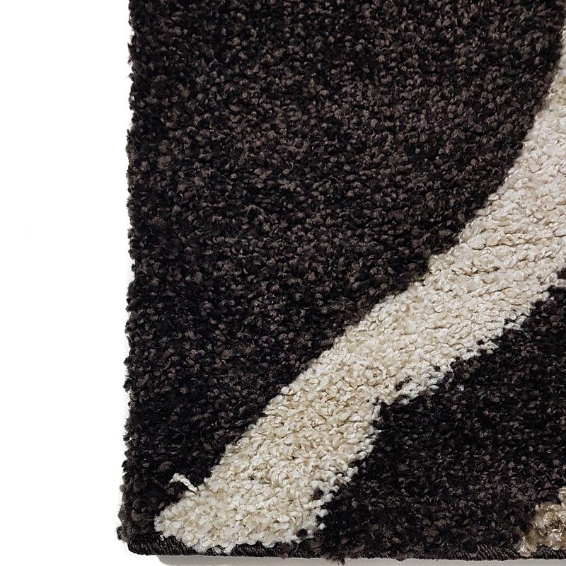 Ворсистий килимок Plush Loop DARK BROWN 8254A