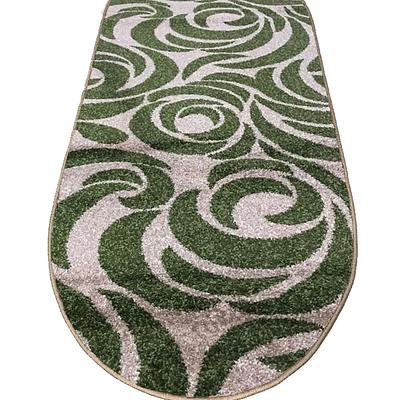 Килим фризе з невисоким ворсом Macio Green\Beige 02575A