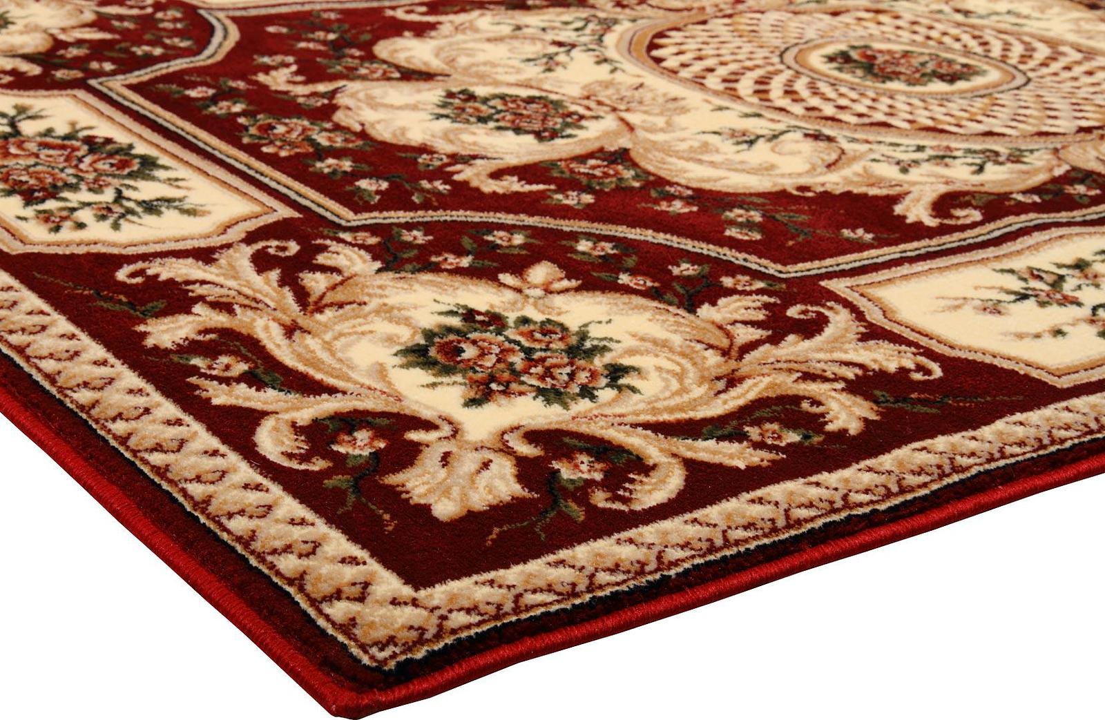 Килим фризе з невисоким ворсом Florea red червоний 531/110