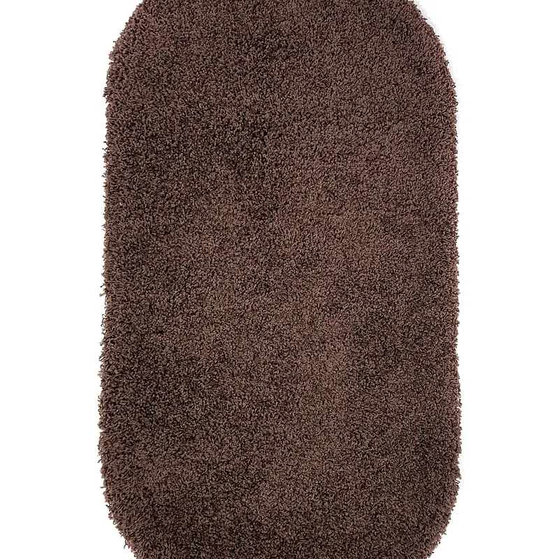 Пухнастий килим Plumis Lux DARK BROWN 6365A