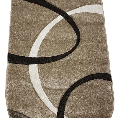 Килим з художньою стрижкою Tropica BEIGE D508B