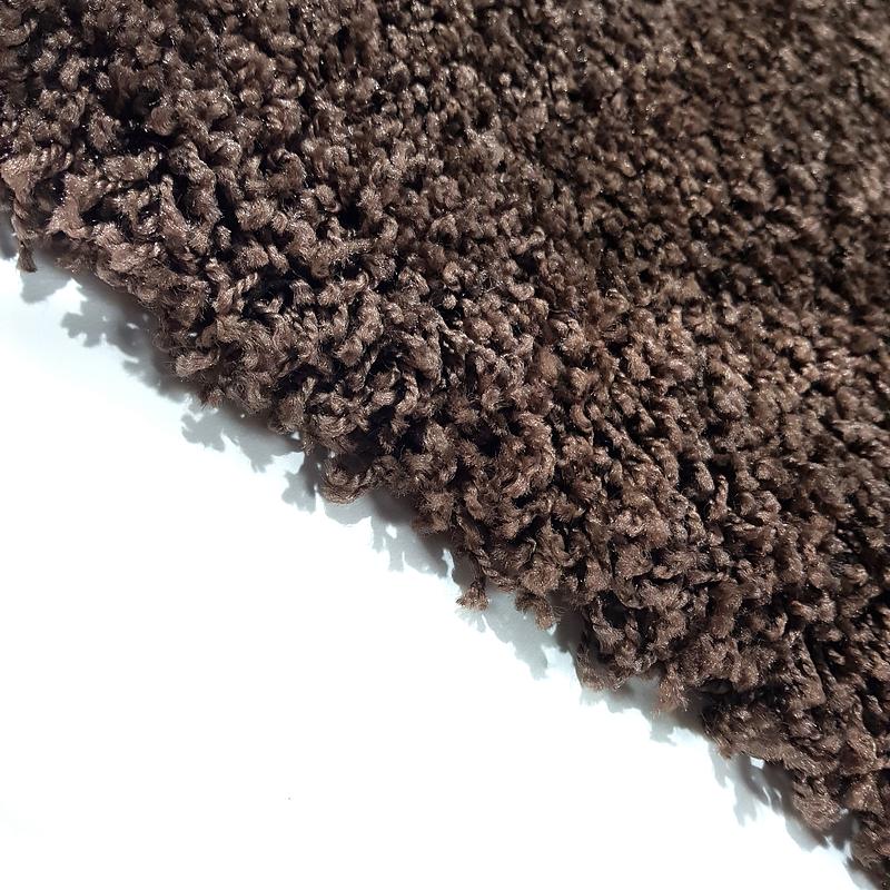 Пухнастий килим Plumis Lux DARK BROWN 6365A