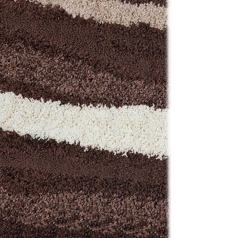 Ворсистий килимок Plush Loop DARK BROWN 8014A