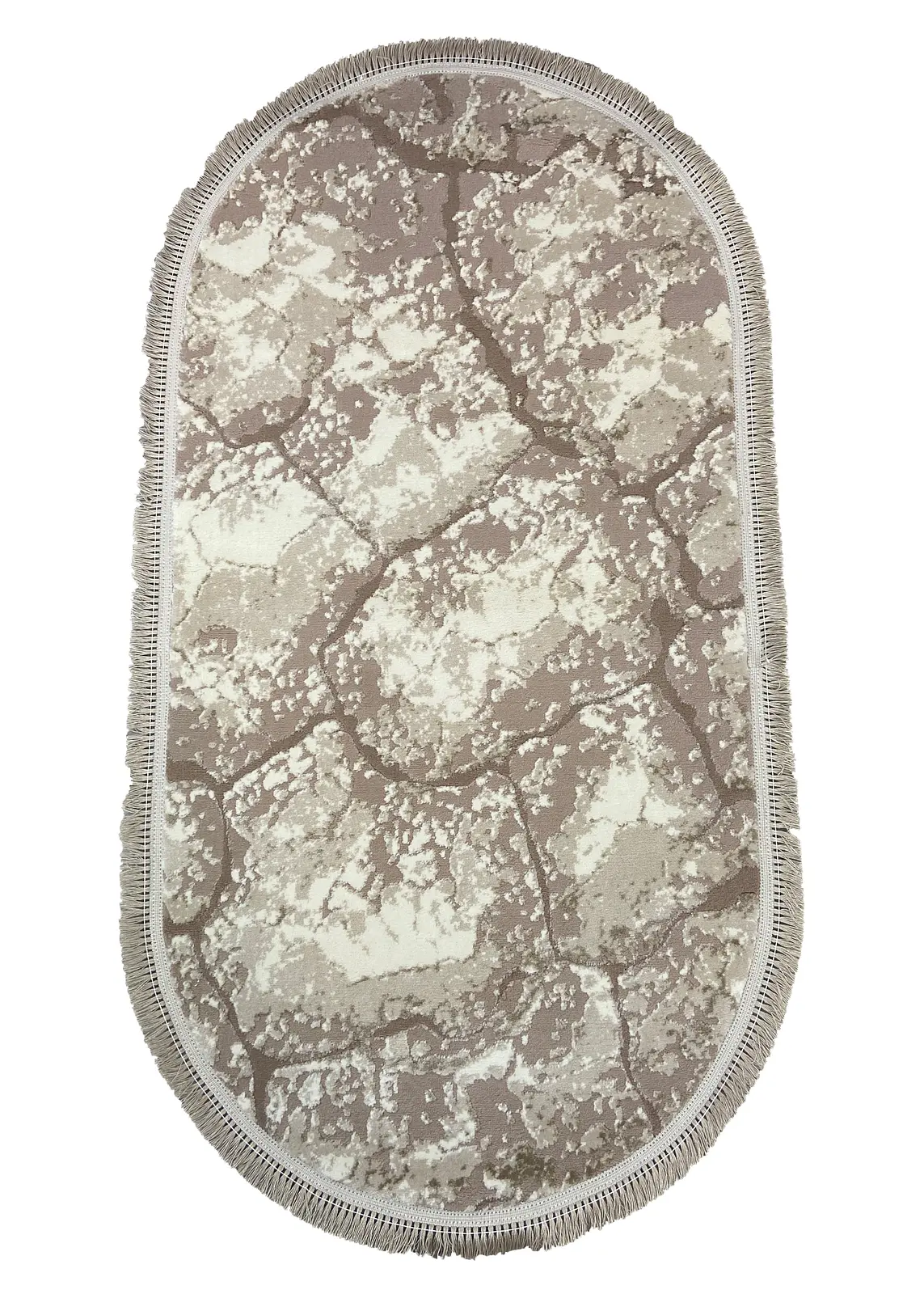 Килим з комбінованим ворсом и термоусадкой Glacia BEIGE 08148A