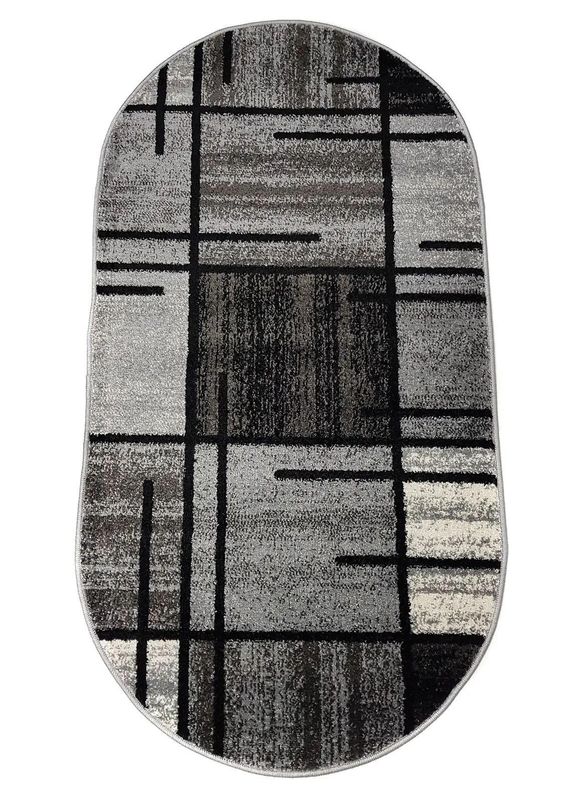 Килим фризе з невисоким ворсом Macio Gray 02239A