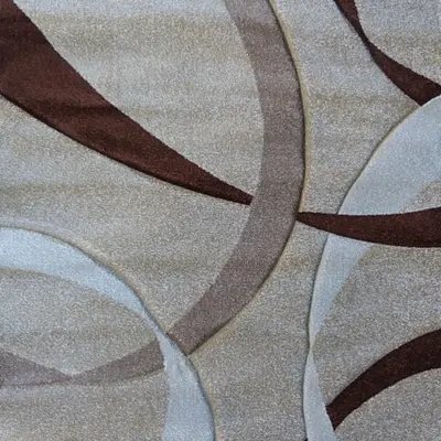 Килим з художньою стрижкою Curlex beige 2632A