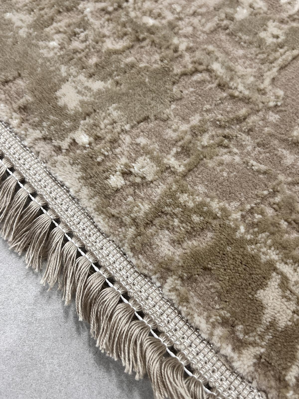 Килим з комбінованим ворсом и термоусадкой Glacia beige 03935A