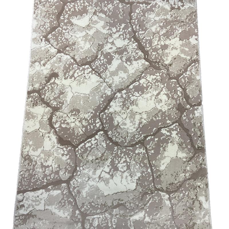Килим з комбінованим ворсом и термоусадкой Glacia beige 08148A