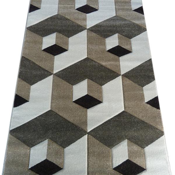 Килим з художньою стрижкою Tropica beige C684A