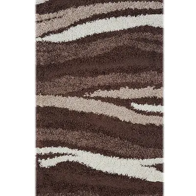 Ворсистий килимок Plush Loop DARK BROWN 8014A