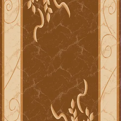Килим високощільний з художественной стрижкой Elara BROWN 6610A