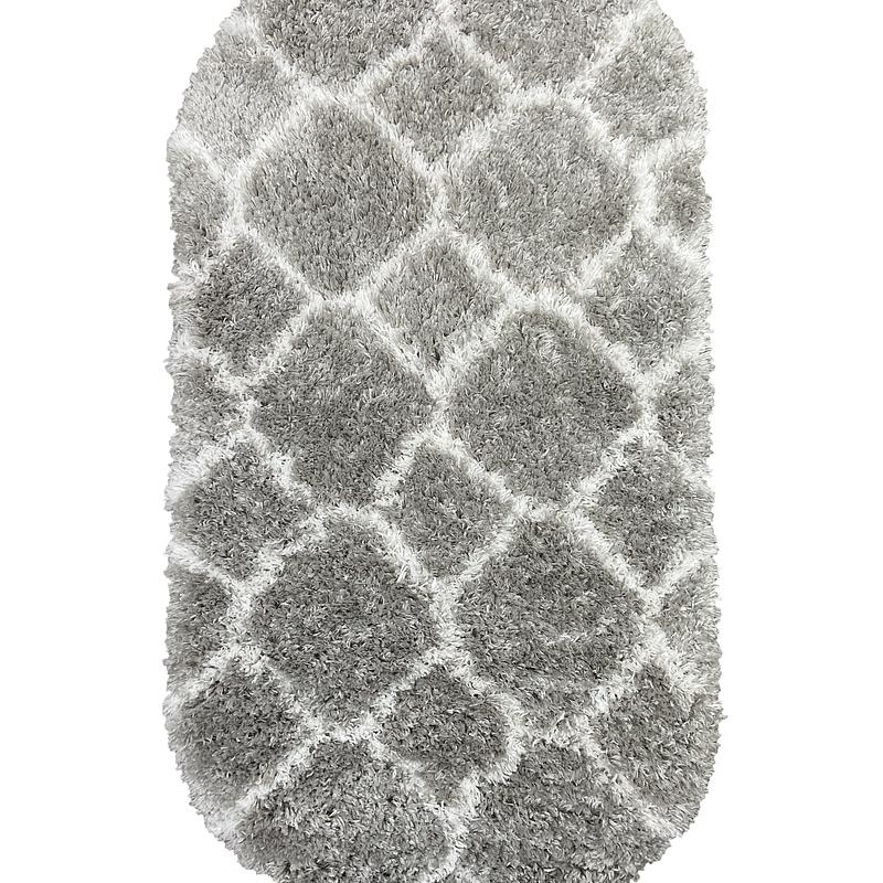 Пухнастий килим Quietis Gray P543A