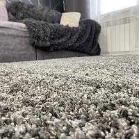 Пухнастий килим Plumis Lux Gray 6365A