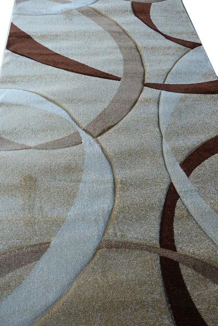 Килим з художньою стрижкою Curlex beige 2632A