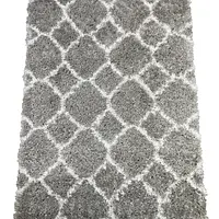Пухнастий килим Quietis Gray P543A