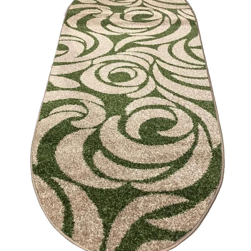 Килим фризе з невисоким ворсом Macio Beige\Green 02575A