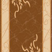 Килим високощільний з художественной стрижкой Elara BROWN 6610A