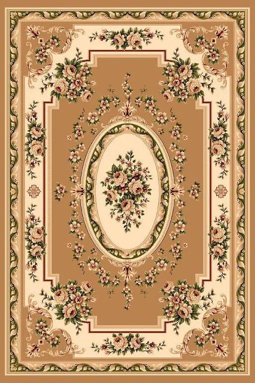 Килим хітсет з невисоким щільним ворсом Luxia MUSTARD 6199A