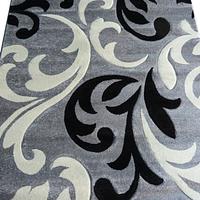 Килим з художньою стрижкою Curlex Gray 4397A