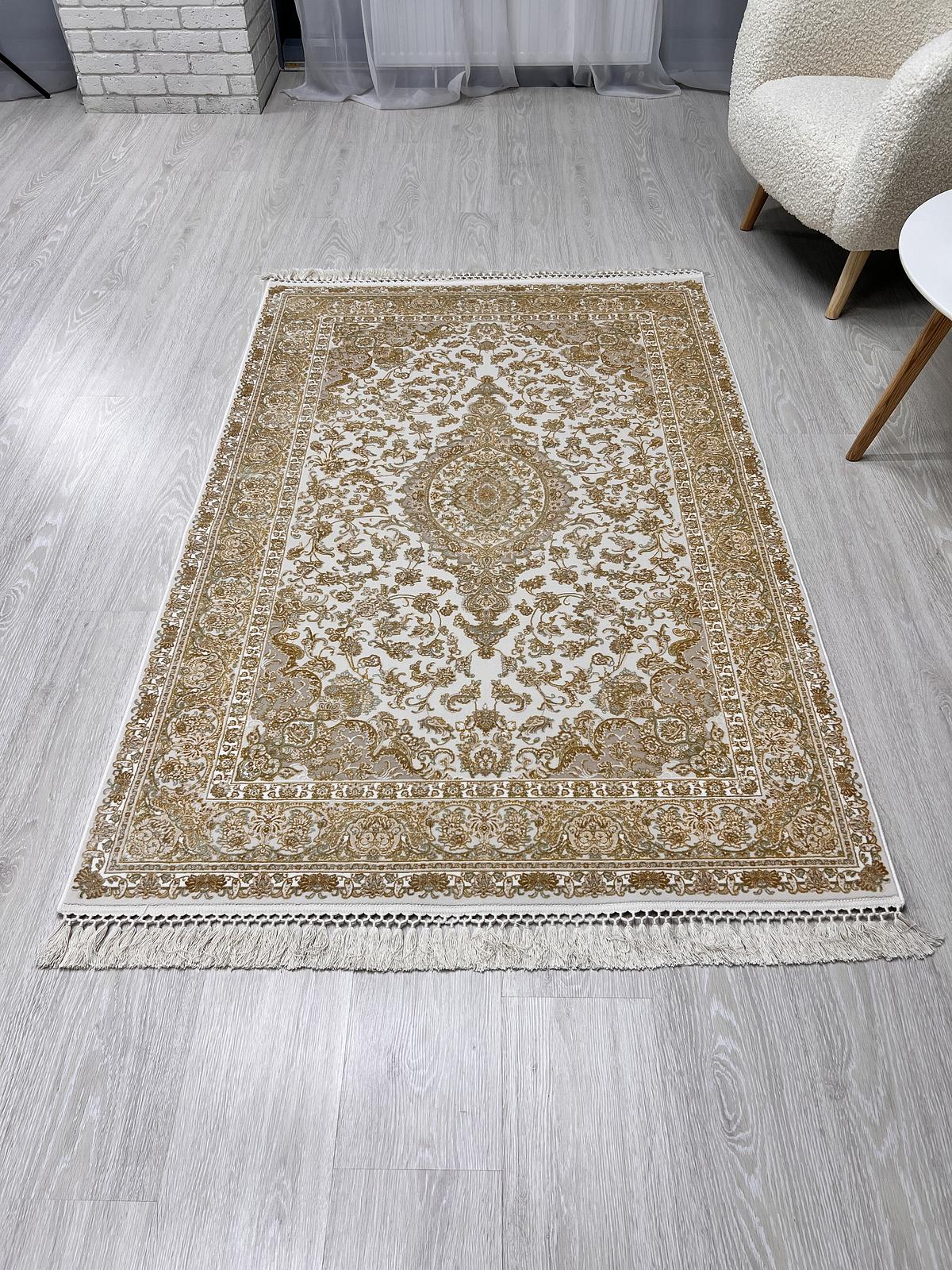 Килим з бамбукової нитки Heritex Imperia Золотий 1769