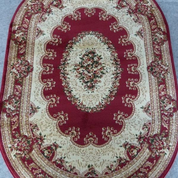 Килим хітсет з невисоким щільним ворсом Luxia RED 5889A
