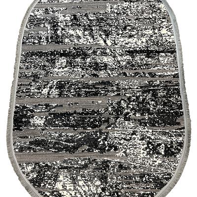 Килим з комбінованим ворсом и термоусадкой Glacia Gray 03648A