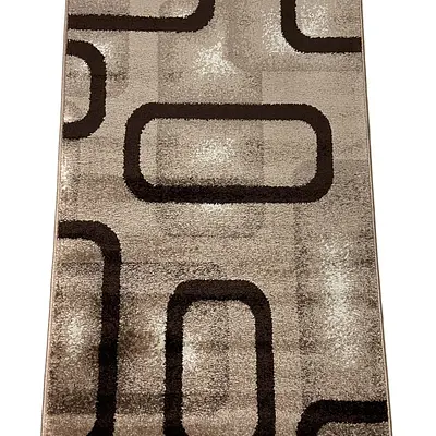 Килим фризе з невисоким ворсом Macio Beige 02574D