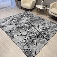 Килим з прогумованою основою Wovea Сірий 10384-6 gray