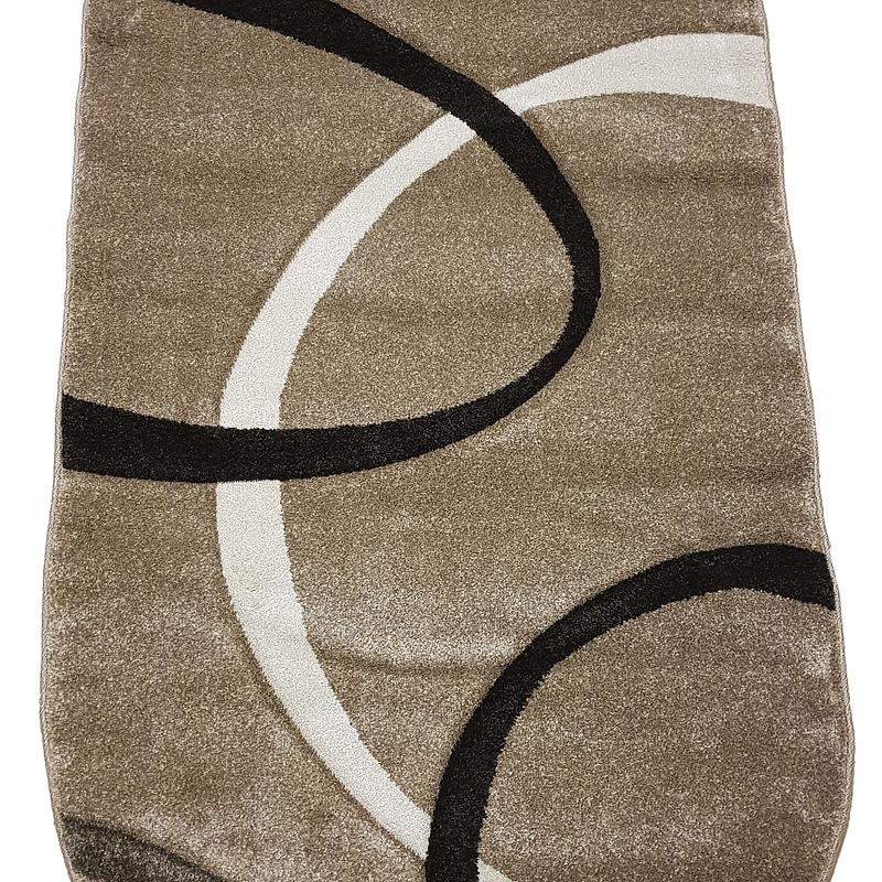 Килим з художньою стрижкою Tropica BEIGE D508B