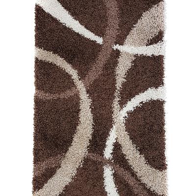 Пухнастий килим Plumis Lux DARK BROWN 7368A