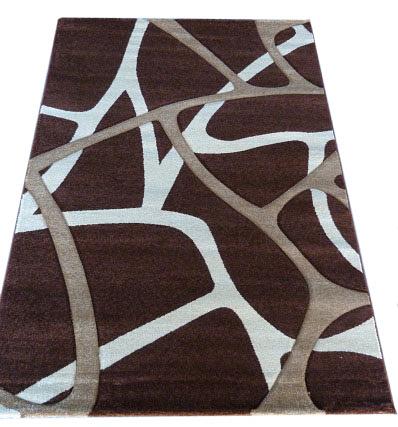 Килим з художньою стрижкою Curlex Brown 1694A