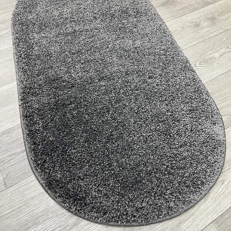 Пухнастий килим Plumeria dark gray 12500/60