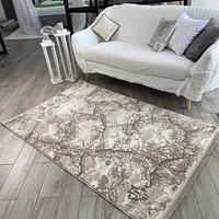 Килим з комбінованим ворсом и термоусадкой Glacia beige 08148A